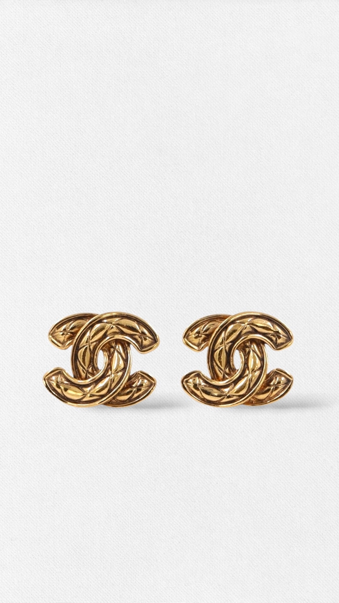 Chanel Vintage CC Ohrclips